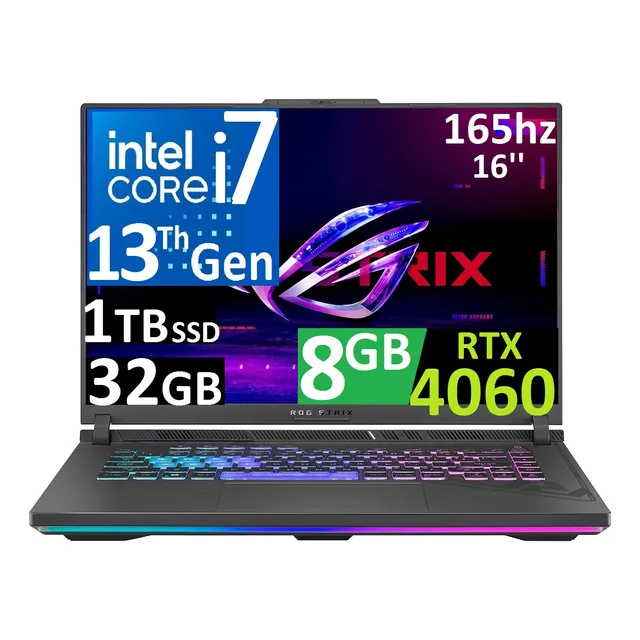 Asus Rog Strix G16 2024 Ci7-13va 32gb 1tb Ssd Rtx4060 8gb.