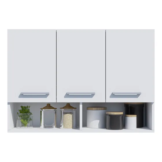 ArmárioMóveis Bonatto Armário Aéreo Cozinha mdf - branco