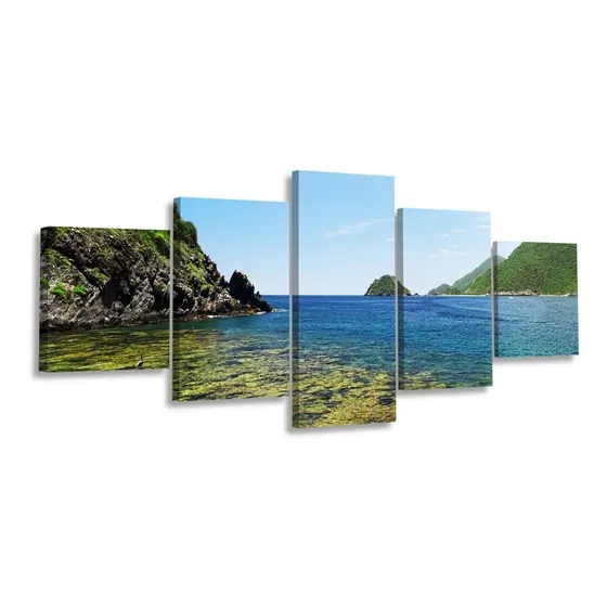 Cuadro Playa Catica Cata Aragua Multipanel Foto Canvas