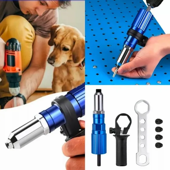 Adaptador Remachadora Para Taladro Remachar Remache Pop