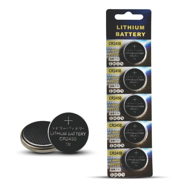 Pila Bateria Lithium Cr2450 Cr2450n Blister X5 3v