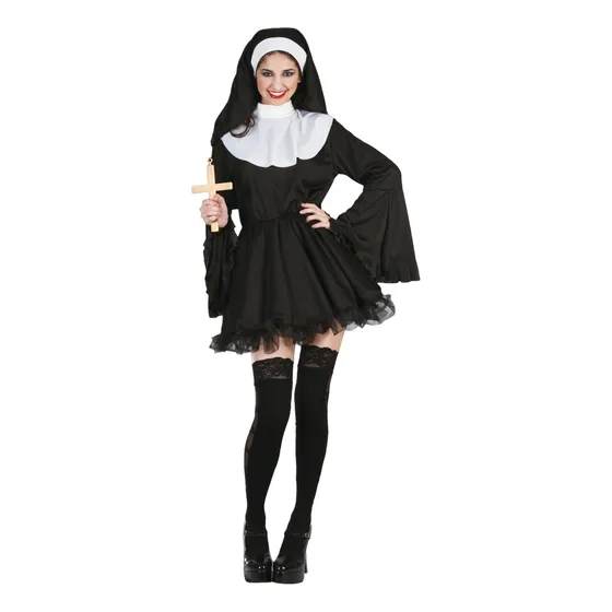 Disfraz Cosplay Mujer Adulto Premium Monja Halloween