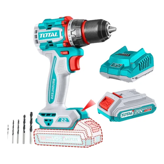 Taladro Inalámbrico Brushless 55 Nm 20v Batería Total