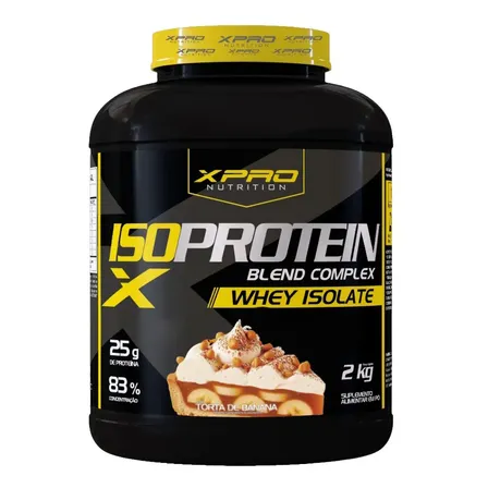 Whey Protein XPro Nutrition Iso Blend Complex 2kg Sabor Torta de Banana