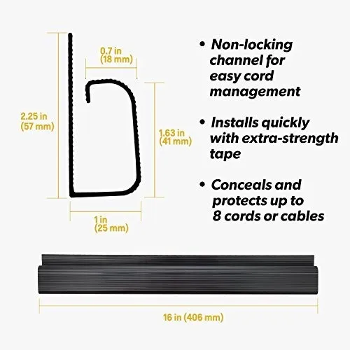 Organizador Cable Escritorio Channel Simplecord 5 Canal Kit