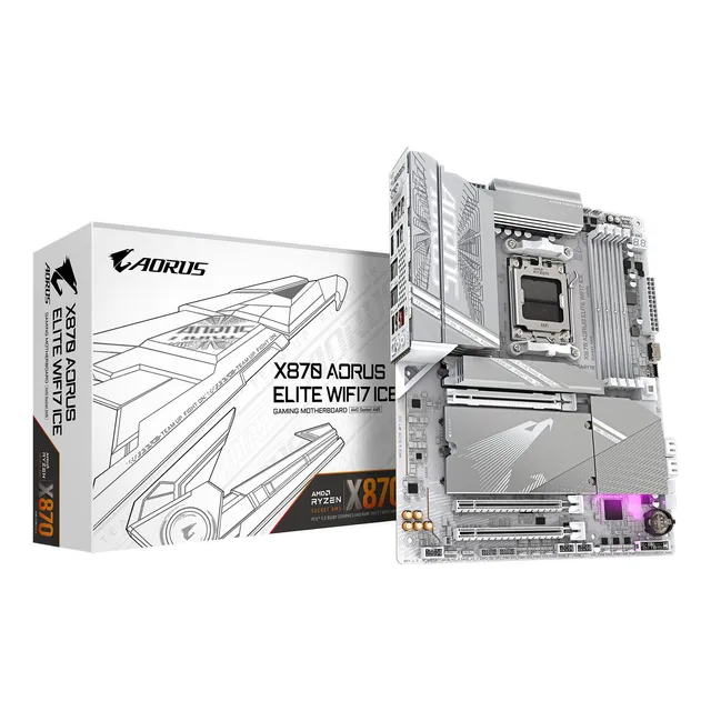 Placa Madre Gigabyte X870 Aorus Elite Wifi7 Ice Am5 Lga 1718