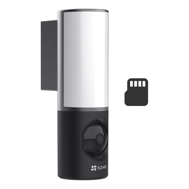 Ezviz Lc3 64gb, Cámara De Seguridad Wifi 4mp 2k Lampara Ext