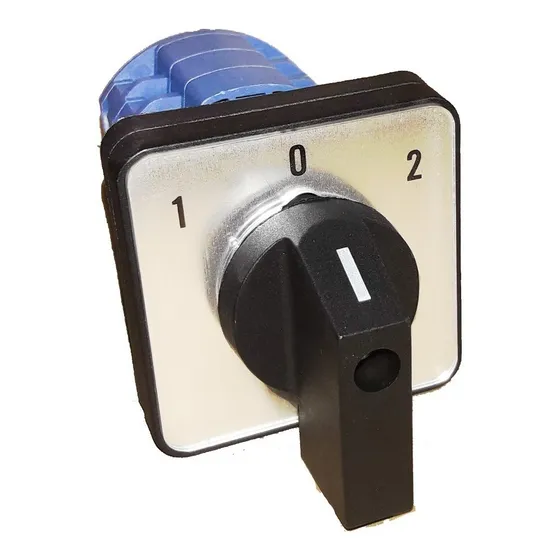 Selector Tipo Pacco 3 Posiciones 25a 1-0-2 Conmutador 3polos Color Lw26-25