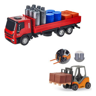 Kit Caminhão Iveco Tector Expresso+ Empilhadeira Cor:sortido Kit Caminhão Iveco Tector Expresso+ Empilhadeira Cor:sortido