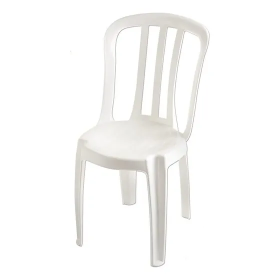 Kit C/ 8 Cadeiras Plástica Bistrô Branca Reforçada 182kg
