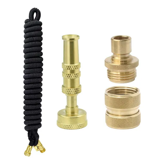 PLG Juego Manguera Jardin Flexible Incluye Boquilla Laton 25