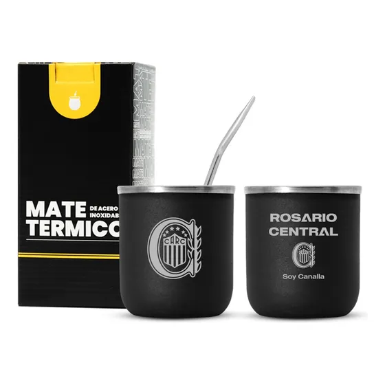Mate Termico Argentina Campeon Clubes Futbol Grabado Laser