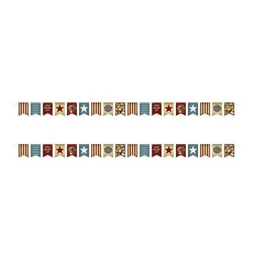 Beistle 54983 Vintage Serpentina De Circo Multicolor