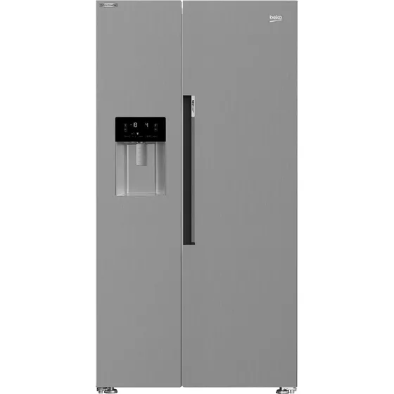 Heladera con freezer inverter Beko bPRO 500 GN162341XBN color inox look con capacidad de 525L