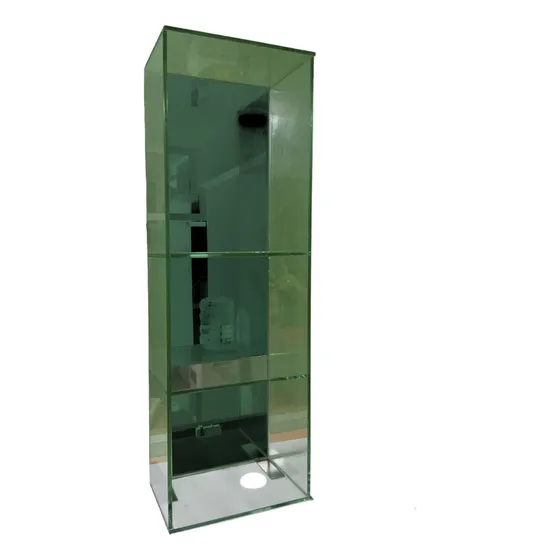 Estante De Vidrio Con Espejo Para Baño