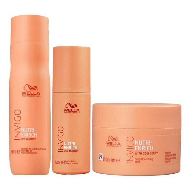 Kit Wella Pro Invigo Enrich Sh 250ml + Masc 150ml + Lv 150ml Kit Wella Pro Invigo Enrich Sh 250ml + Masc 150ml + Lv 150ml