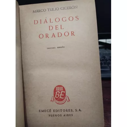 Dialogos Del Orador - Marco Tulio Ciceron