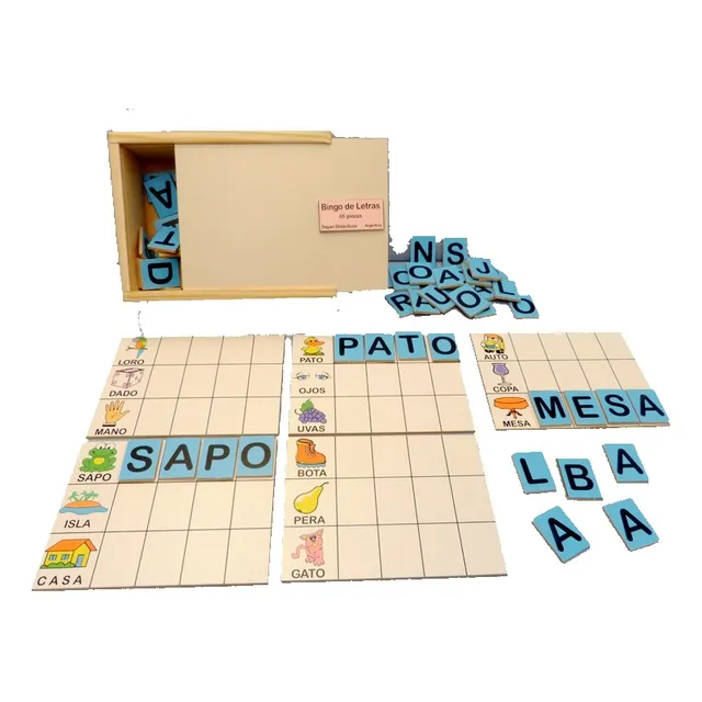 Juego De Letras Bingo De Letras En Caja Tienda Mis Juguetes