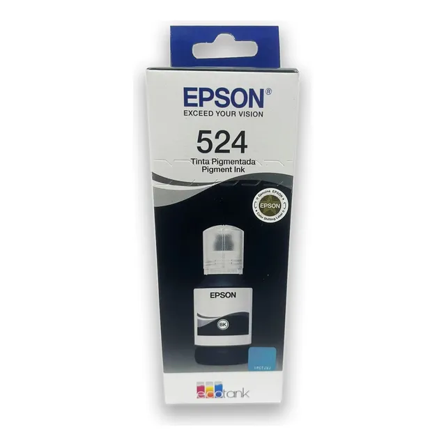 Botella Tinta Epson T524 Negro 524 T524120 C13t06d12a Origin