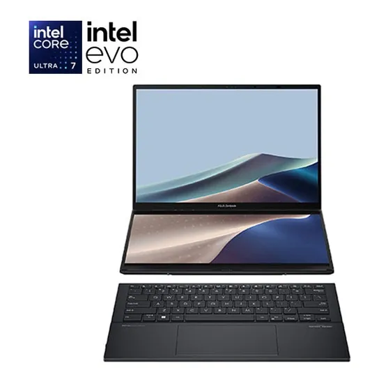 Asus Zenbook Duo 14  Oled Touchscreen Laptop - Grey