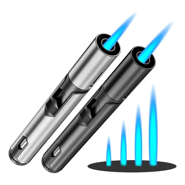 2pcs Encendedor Rellenable Cocinarecarga Multiusos Ajustable