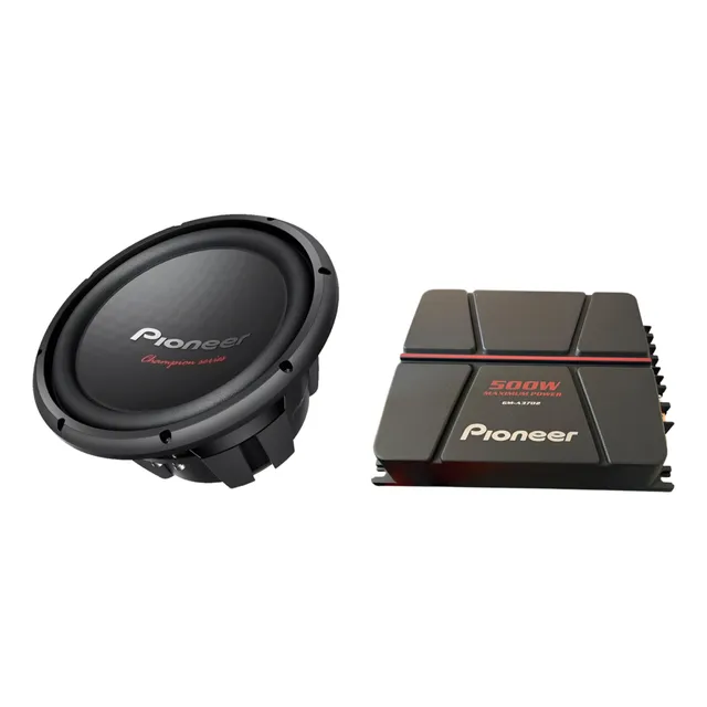 Subwoofer Pioneer 12 500w Ampli 2 Ch Gm-a3702 500w