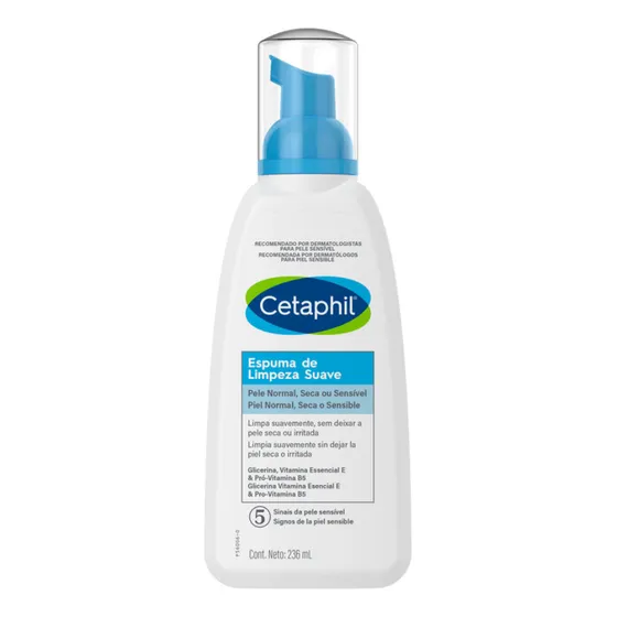 Espuma De Limpieza Suave Piel Seca / Sensible 236ml Cetaphil