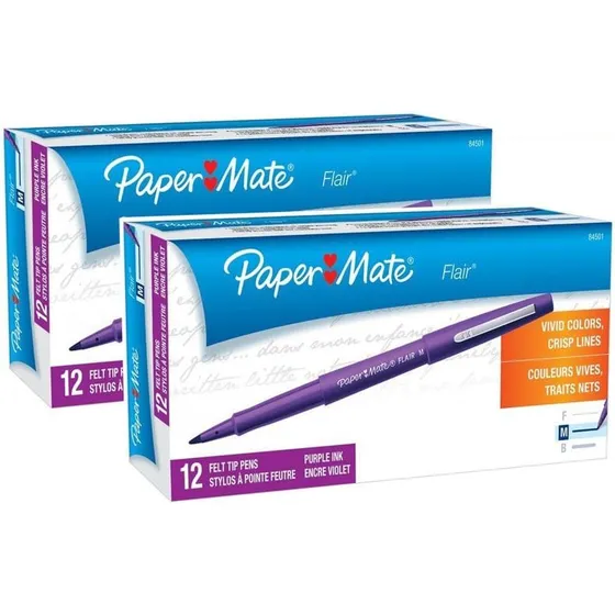 Rotuladores Porosos Punta Fieltro Paper Mate Flair, Punta 24