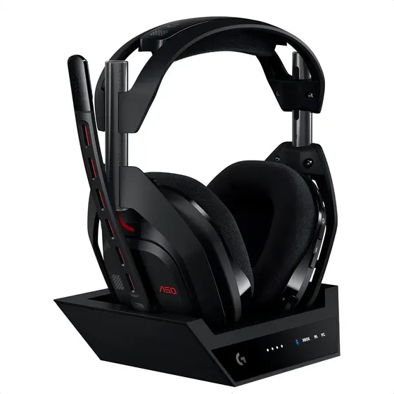 Logitech Astro A50 Gen5, Diadema Gamer Lightspeed + Base, Bk Color Negro | Cuotas sin interés