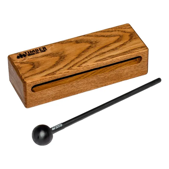 Bloque De Madera De 18 Cm Con Mazo, Fabricado En Ee.uu.