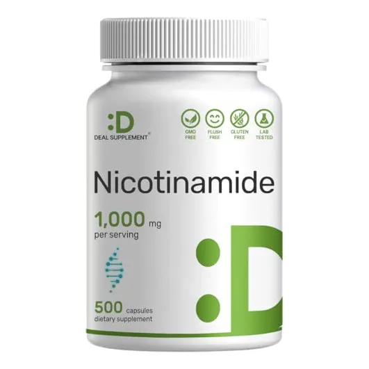 Nicotinamida De Vitamina B3 1000mg Por Por Porción  Vr58x