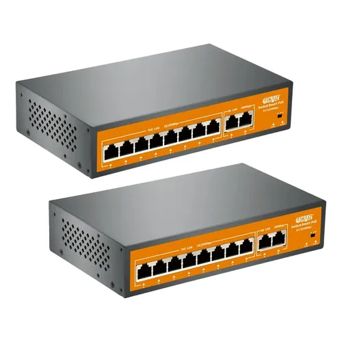 Switch Poe Gigabit 8 Portas Poe + 2 Uplink + 1 Sfp | MercadoLivre