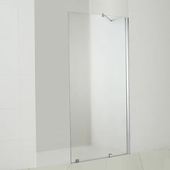 Mampara Style Fija Recepectaculo Perfil Cromado 80x198 Cm