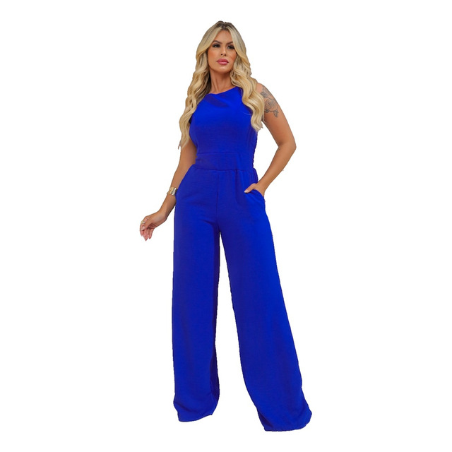 Macacão Feminino Longo Pantalona Duna Linha Premium Luxo Macacão Feminino Longo Pantalona Duna Linha Premium Luxo