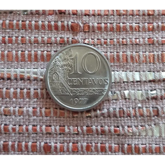 Moeda 10 Centavos - 1977 - Antiga - Coleção