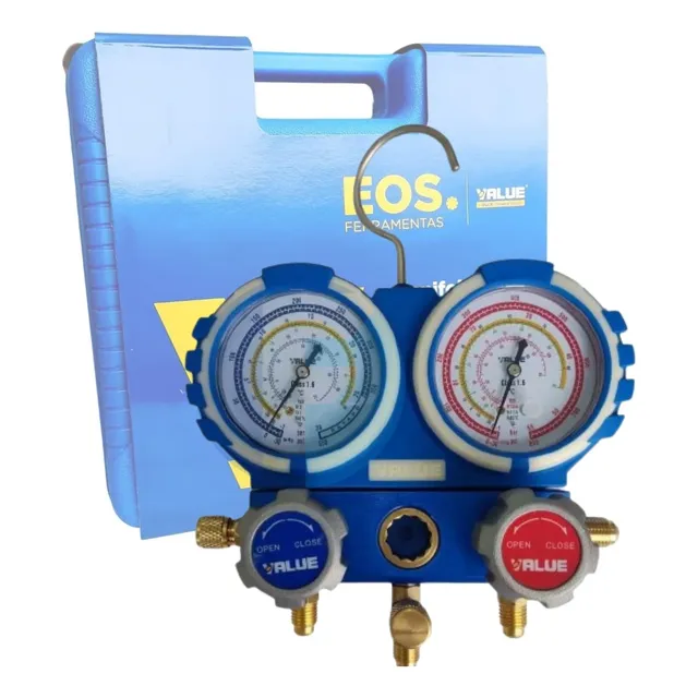 Kit Manifold Maleta Profissional Eos R410a R22 R134a Vmg-2  