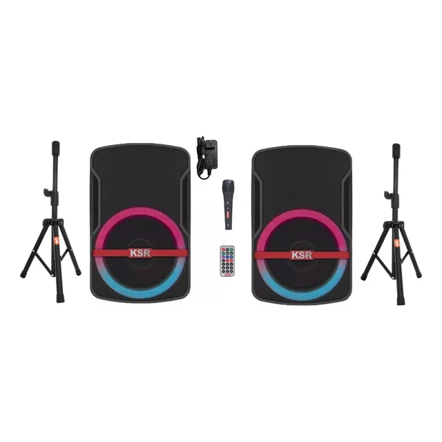 Par De Bocina 8 Recargables Bluetooth Usb Tripie Kaiser 7908