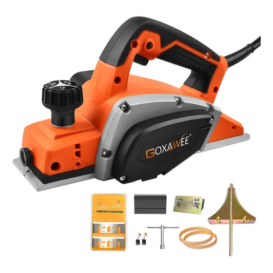 Goxawee® Cepilladora Eléctrica G5289 82mm 1050W 18000rpm