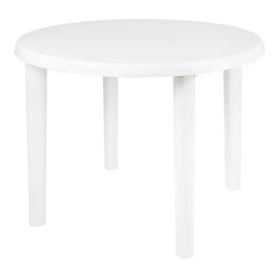 Mesa Mor redonda color blanco 90cm x 71cm