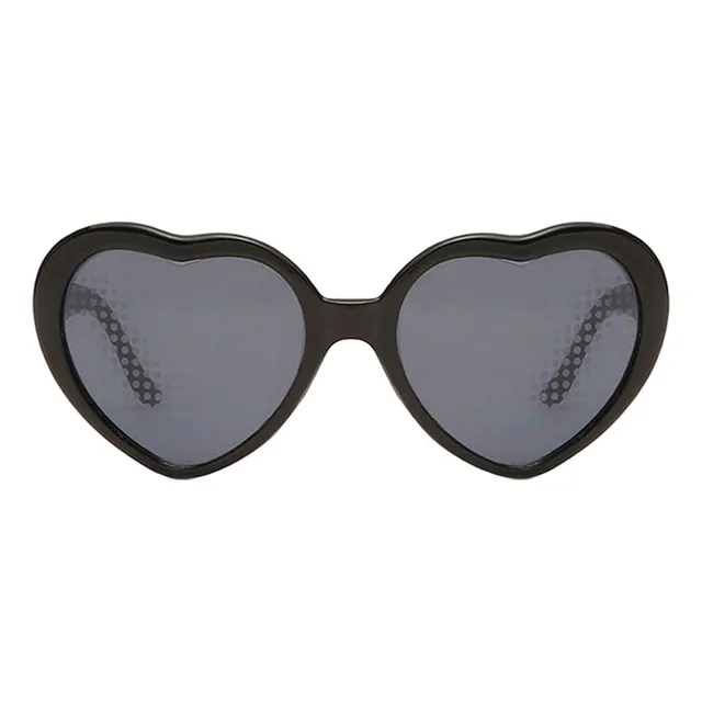 ( Lentes De Difracción Con Efecto De Corazón Que Negro