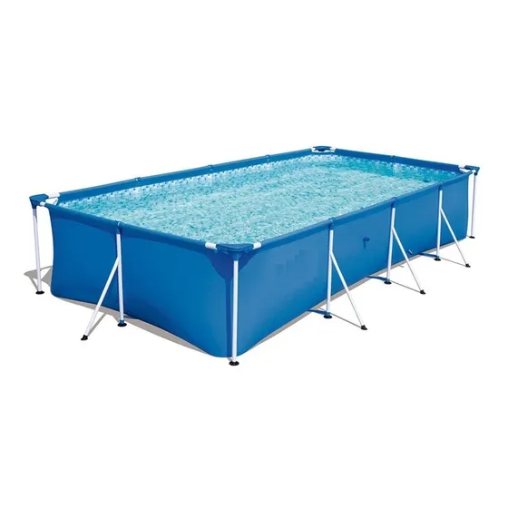 Pileta Estructural Rectangular Steel Pro 8316 Litros Bestway Color Azul