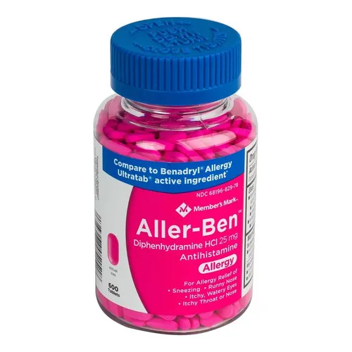 Difenhidramina Hcl 25 Mg Sueño Máximo Alergia 600 Tabs Eg J5 Sabor Nd