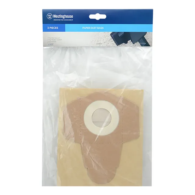 Bolsa Westinghouse Para Aspiradora 15 Lts 3 Pzas Marron