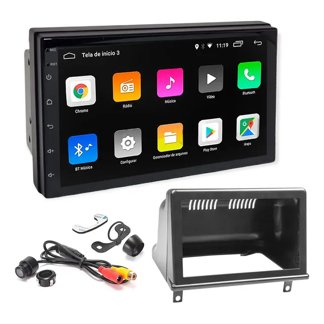 Multimídia Android Auto Mp5 Carplay Corsa Classic Wind Super