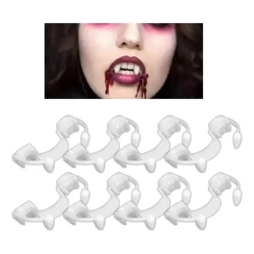 Colmillos De Vampiro Retráctiles De Resina Para Halloween – Dientes Horribles Para Adultos Y Niños, Ideales Para Fiestas Y Juegos De Rol