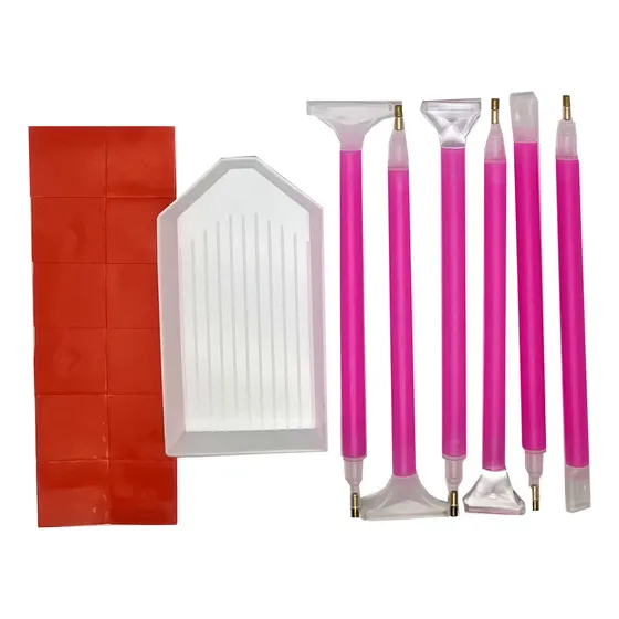 Set De Herramientas Para Pintura Diamante Color Blanco