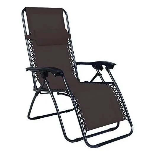 Silla Reposera Gravedad Cero Zero Gravity Color Marrón