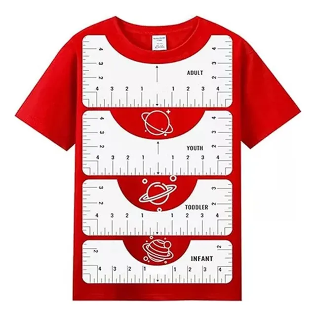 Regla De Vinilo Para Estampado Polera/guía, Alineación Aliño