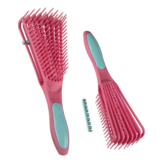 Cepillo Desenredante Anti Frizz Caracol Rulos Dompel