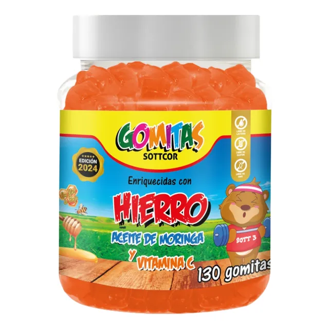 Hierro Para Niños Gomitas Sottcor 100g Tutti Frutti